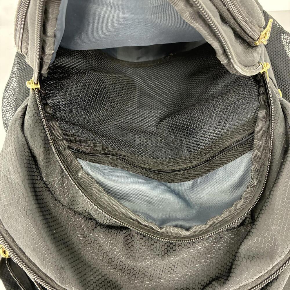 Adidas Black Backpack with Multiple Compartments Gold Color Hardware - Flawed - Picture 6 of 9